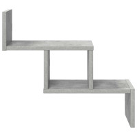 Produktbild för Vägg hylla Betonggrå 48 x 15 x 42 cm Konstruerat trä