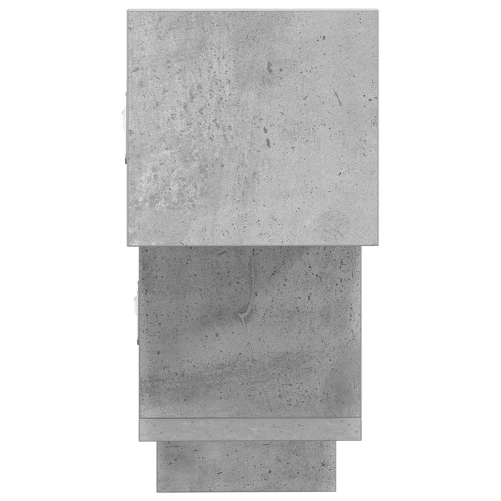 Produktbild för Vägg hylla Betonggrå 48 x 15 x 42 cm Konstruerat trä