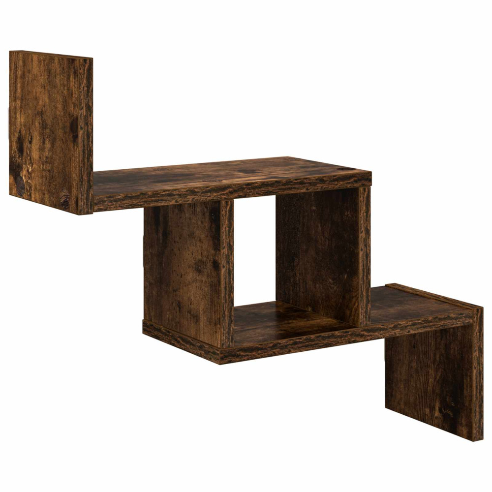 Produktbild för Vägg hylla Rökt ek 48 x 15 x 42 cm Konstruerat trä