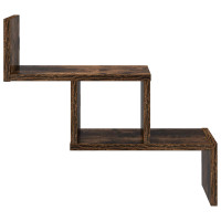 Produktbild för Vägg hylla Rökt ek 48 x 15 x 42 cm Konstruerat trä