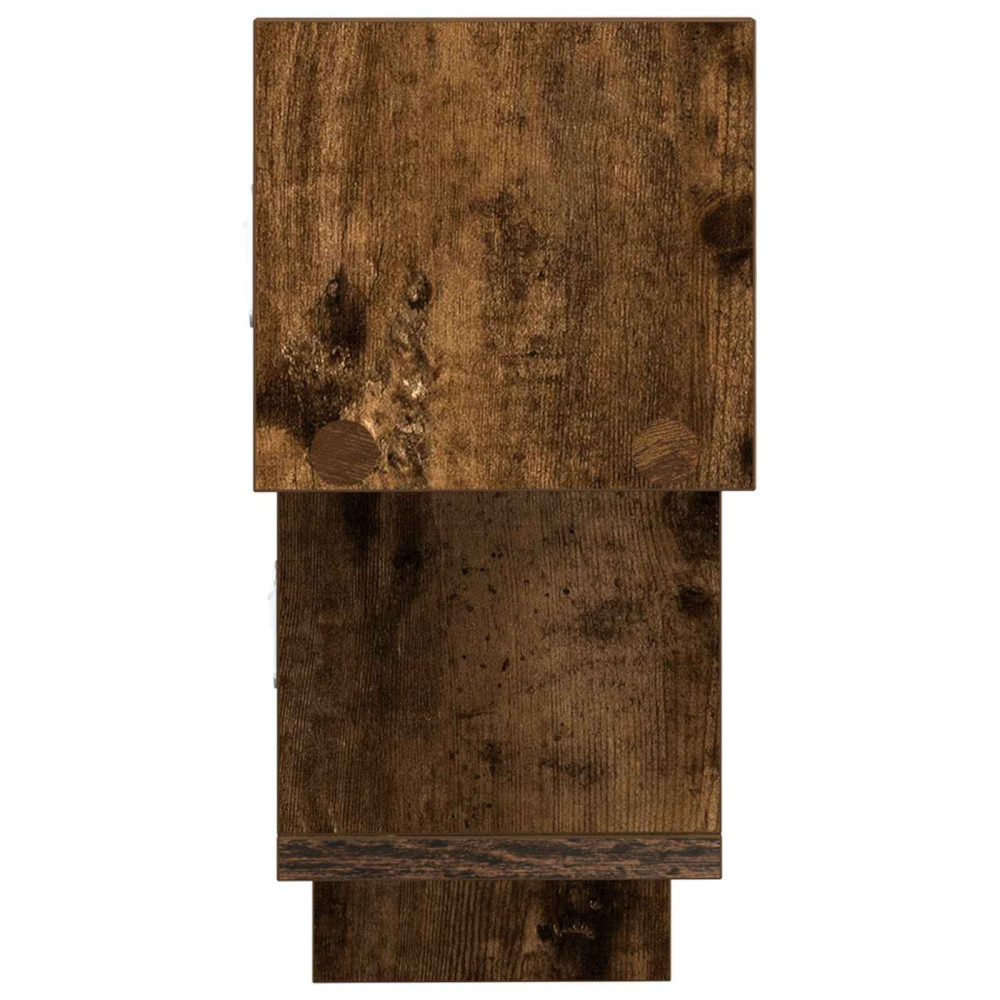 Produktbild för Vägg hylla Rökt ek 48 x 15 x 42 cm Konstruerat trä