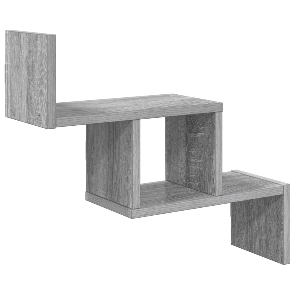 Produktbild för Vägg hylla Grå Sonoma 48 x 15 x 42 cm Konstruerat trä