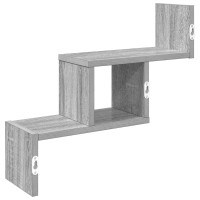 Produktbild för Vägg hylla Grå Sonoma 48 x 15 x 42 cm Konstruerat trä