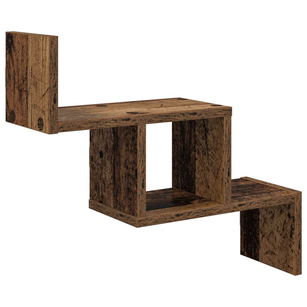 Produktbild för Vägg hylla Gammalt trä 48 x 15 x 42 cm Konstruerat trä