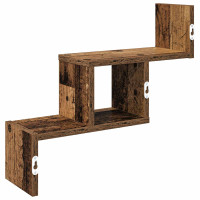 Produktbild för Vägg hylla Gammalt trä 48 x 15 x 42 cm Konstruerat trä
