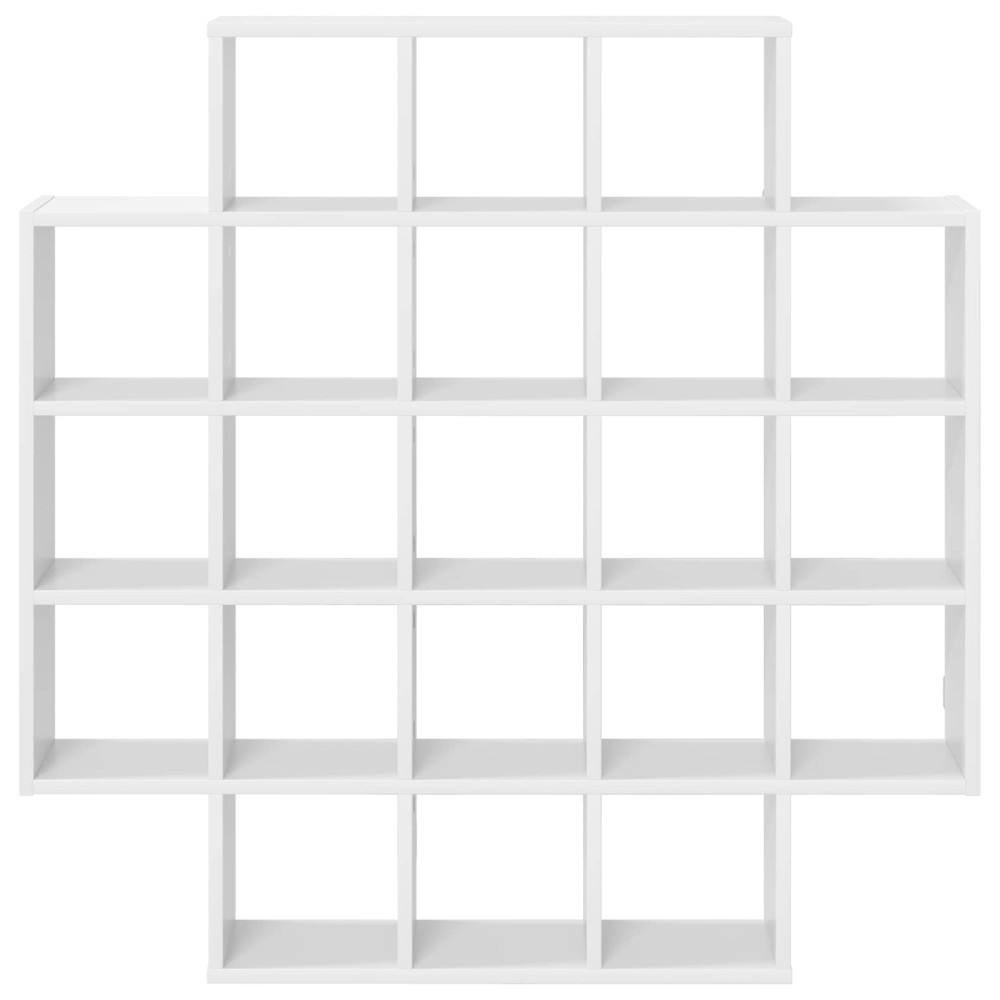Produktbild för Vägg hylla Vit 100 x 13 x 100 cm Konstruerat trä