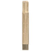 Produktbild för Vägg hylla Sonoma-ek 100 x 13 x 100 cm Konstruerat trä
