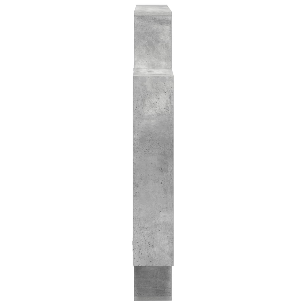 Produktbild för Vägg hylla Betonggrå 100 x 13 x 100 cm Konstruerat trä
