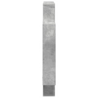 Produktbild för Vägg hylla Betonggrå 100 x 13 x 100 cm Konstruerat trä