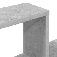 Produktbild för Vägg hylla Betonggrå 100 x 13 x 100 cm Konstruerat trä