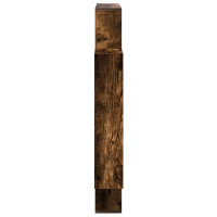 Produktbild för Vägg hylla Rökt ek 100 x 13 x 100 cm Konstruerat trä