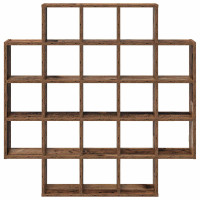 Produktbild för Vägg hylla Gammalt trä 100 x 13 x 100 cm Konstruerat trä