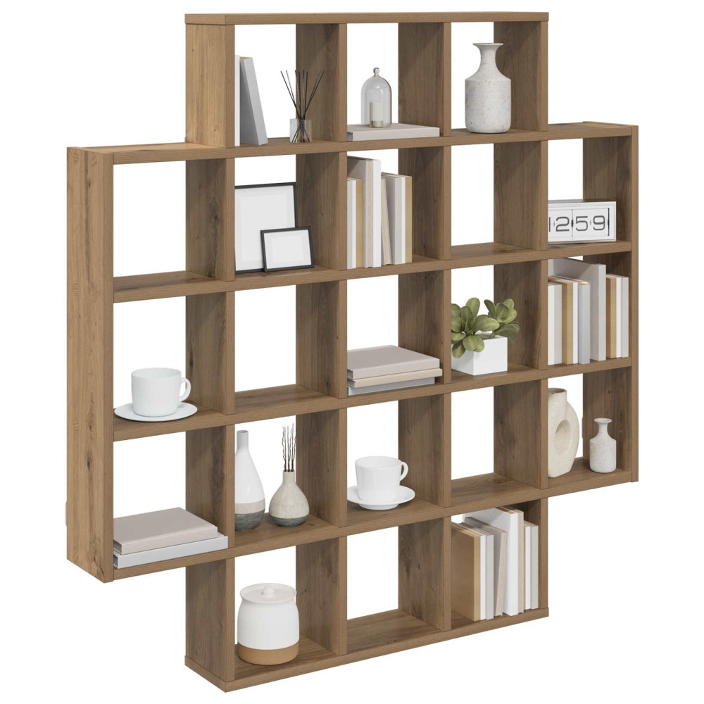 Produktbild för Vägg hylla Artisan-ek 100 x 13 x 100 cm Konstruerat trä