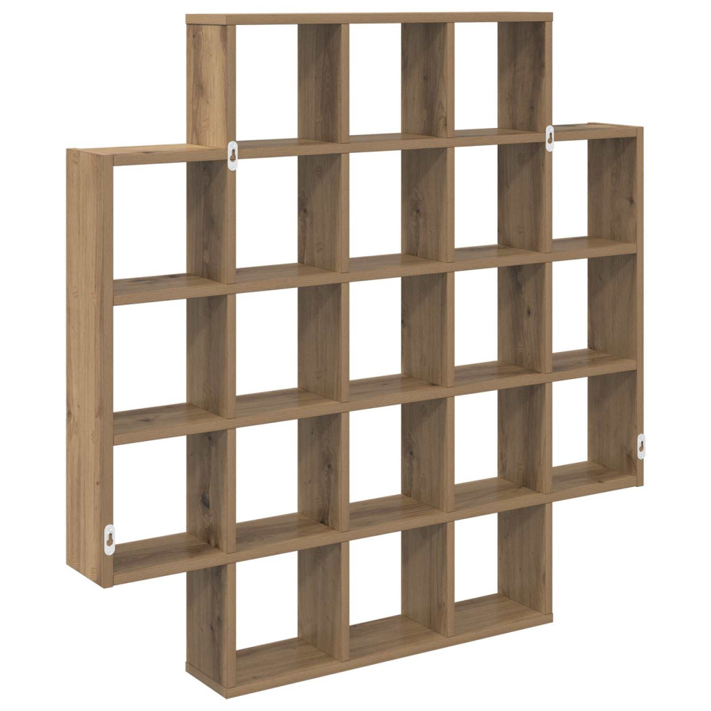 Produktbild för Vägg hylla Artisan-ek 100 x 13 x 100 cm Konstruerat trä