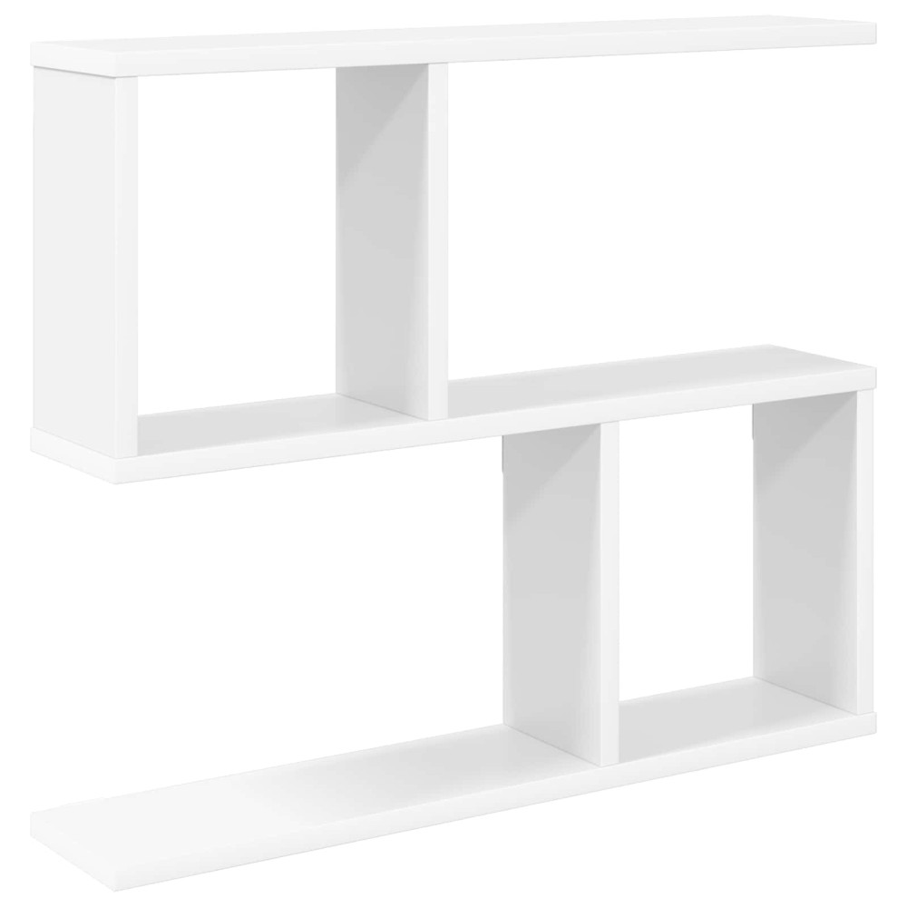 Produktbild för Vägg hylla Vit 60 x 12 x 50,5 cm Konstruerat trä