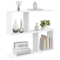 Produktbild för Vägg hylla Vit 60 x 12 x 50,5 cm Konstruerat trä