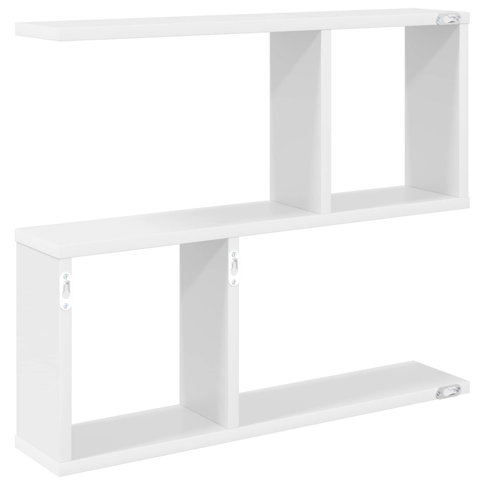 Produktbild för Vägg hylla Vit 60 x 12 x 50,5 cm Konstruerat trä