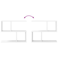Produktbild för Vägg hylla Vit 60 x 12 x 50,5 cm Konstruerat trä