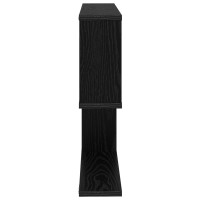 Produktbild för Vägg hylla Svart ek 60 x 12 x 50,5 cm Konstruerat trä