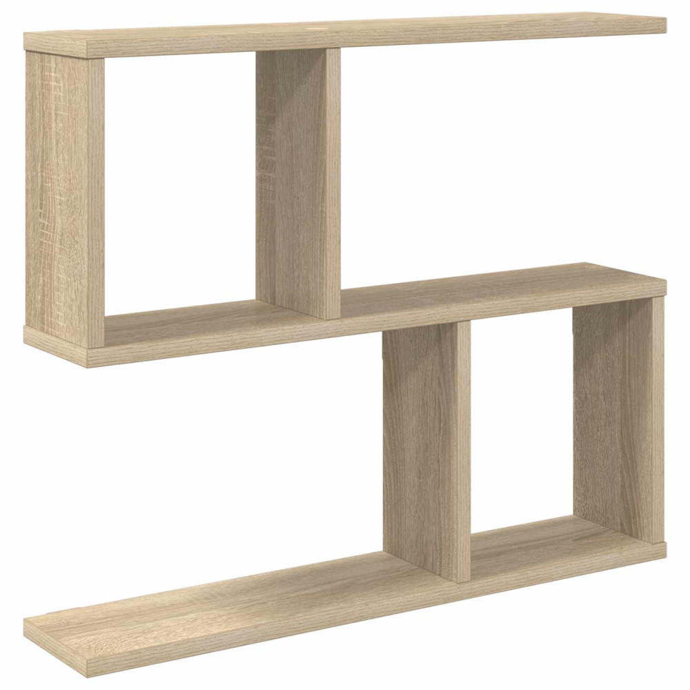 Produktbild för Vägg hylla Sonoma-ek 60 x 12 x 50,5 cm Konstruerat trä