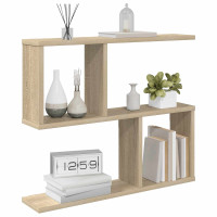 Produktbild för Vägg hylla Sonoma-ek 60 x 12 x 50,5 cm Konstruerat trä