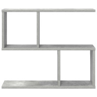 Produktbild för Vägg hylla Betonggrå 60 x 12 x 50,5 cm Konstruerat trä