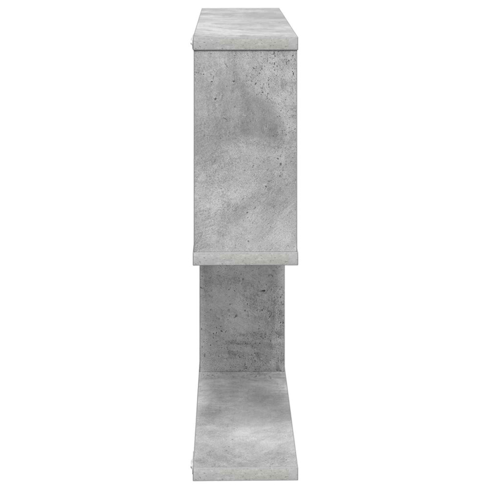 Produktbild för Vägg hylla Betonggrå 60 x 12 x 50,5 cm Konstruerat trä