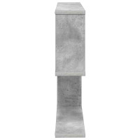 Produktbild för Vägg hylla Betonggrå 60 x 12 x 50,5 cm Konstruerat trä
