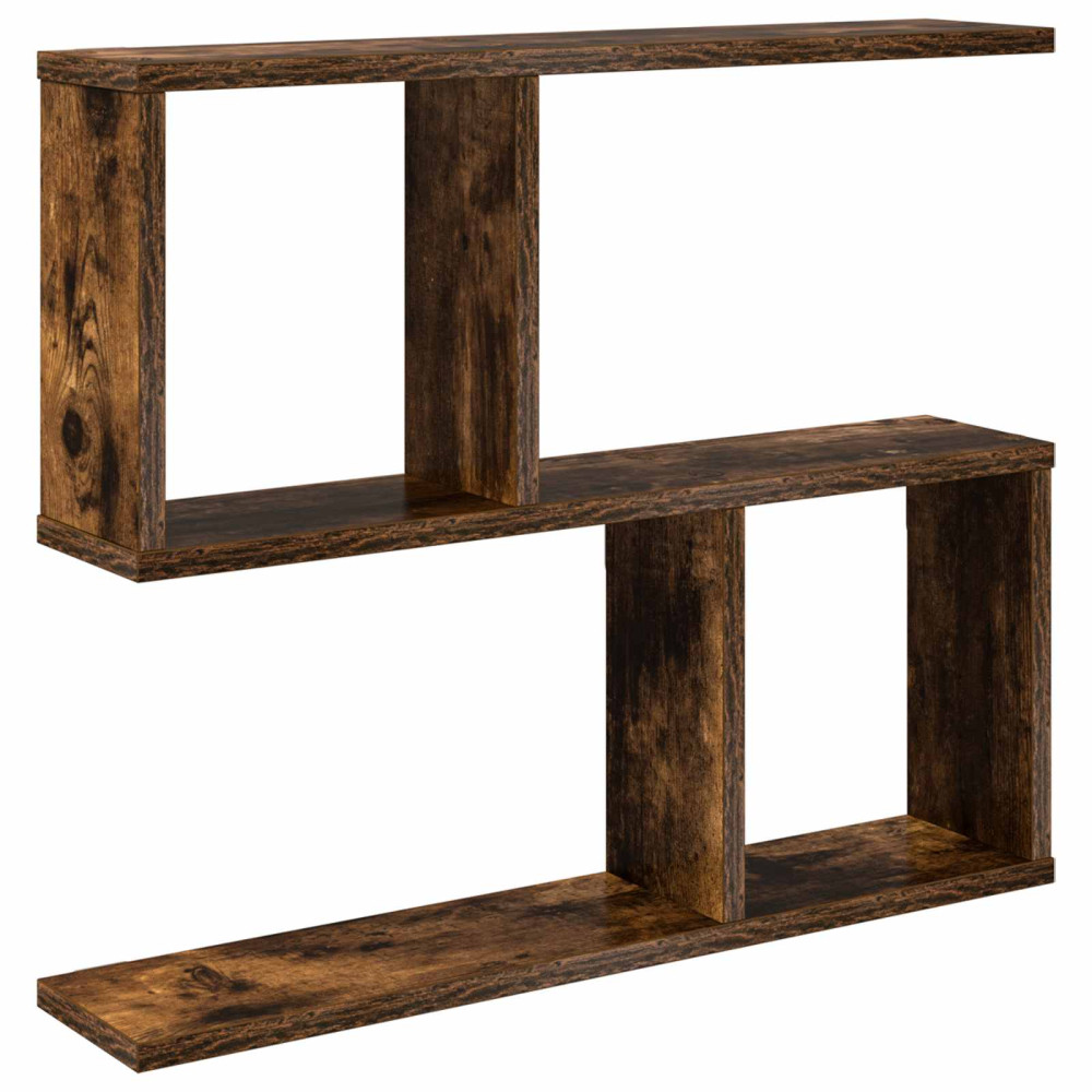 Produktbild för Vägg hylla Rökt ek 60 x 12 x 50,5 cm Konstruerat trä