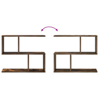 Produktbild för Vägg hylla Rökt ek 60 x 12 x 50,5 cm Konstruerat trä