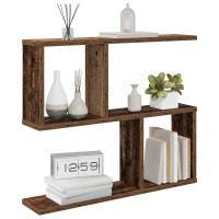 Produktbild för Vägg hylla Gammalt trä 60 x 12 x 50,5 cm Konstruerat trä