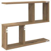 Produktbild för Vägg hylla Artisan-ek 60 x 12 x 50,5 cm Konstruerat trä