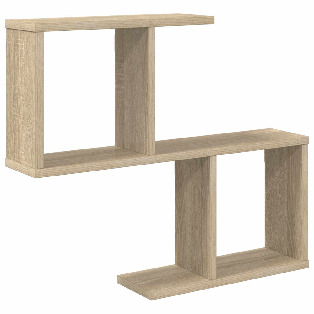 Produktbild för Vägg hylla Sonoma-ek 60 x 12 x 50,5 cm Konstruerat trä