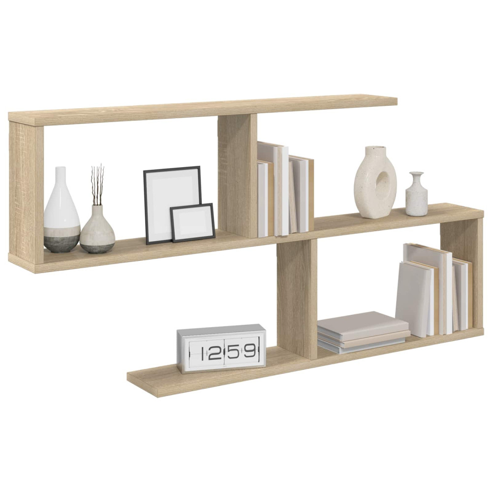 Produktbild för Vägg hylla Sonoma-ek 100 x 12 x 50,5 cm Konstruerat trä