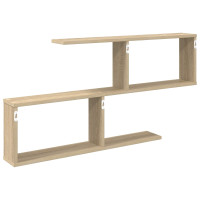Produktbild för Vägg hylla Sonoma-ek 100 x 12 x 50,5 cm Konstruerat trä