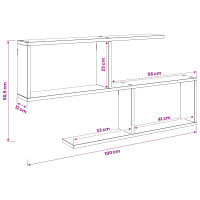Produktbild för Vägg hylla Sonoma-ek 100 x 12 x 50,5 cm Konstruerat trä