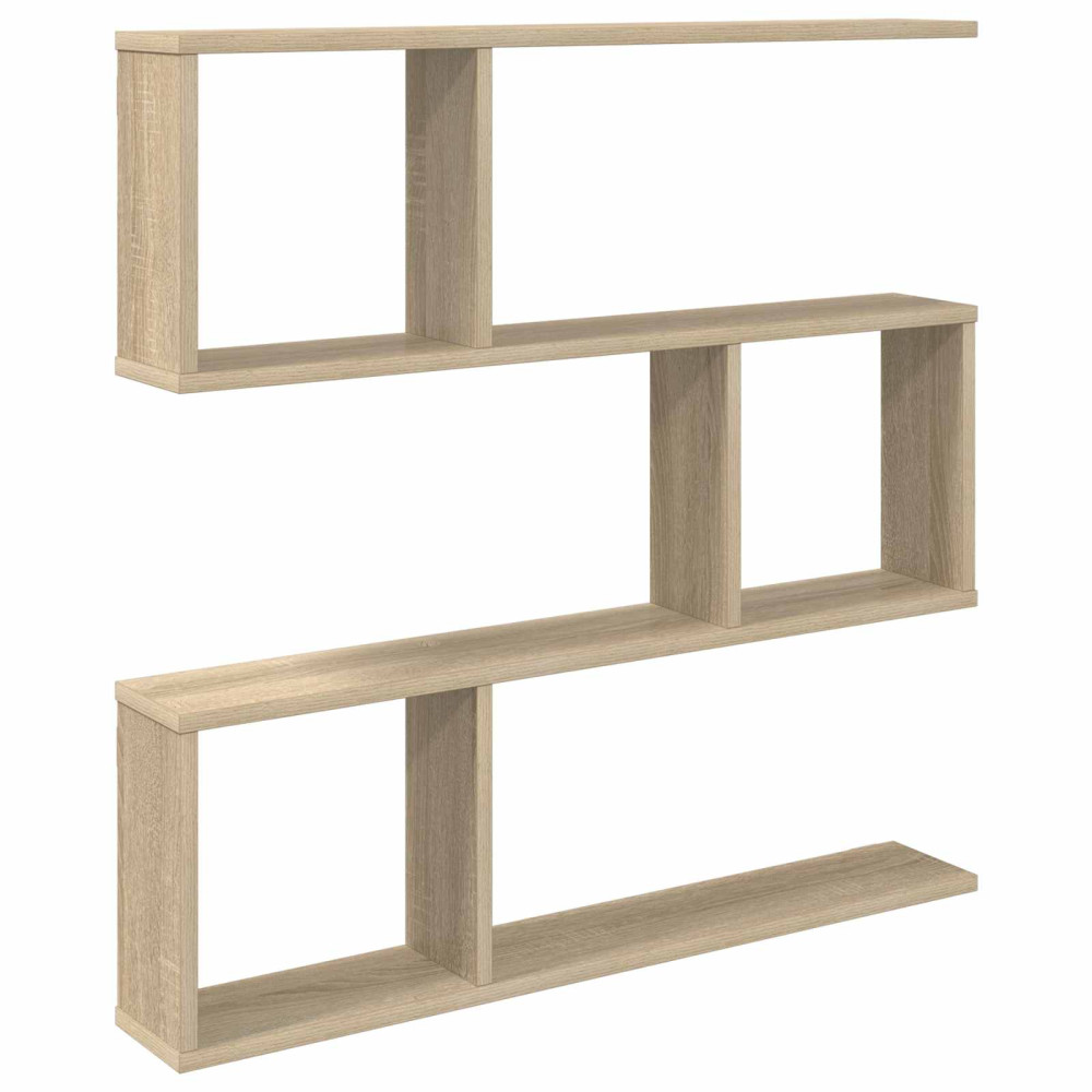Produktbild för Vägg hylla Sonoma-ek 80 x 12 x 79,5 cm Konstruerat trä
