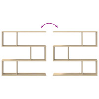 Produktbild för Vägg hylla Sonoma-ek 80 x 12 x 79,5 cm Konstruerat trä
