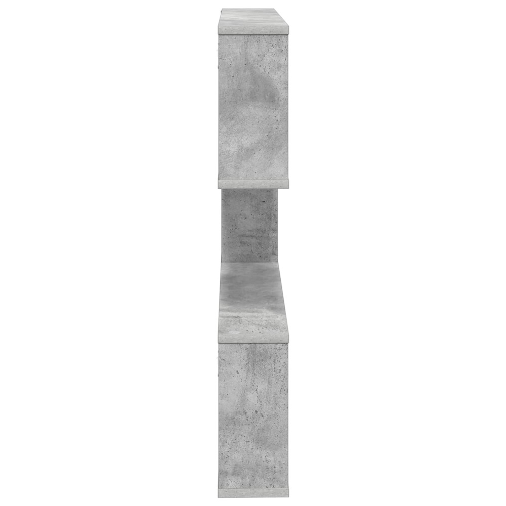 Produktbild för Vägg hylla Betonggrå 80 x 12 x 79,5 cm Konstruerat trä
