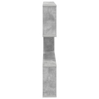 Produktbild för Vägg hylla Betonggrå 80 x 12 x 79,5 cm Konstruerat trä
