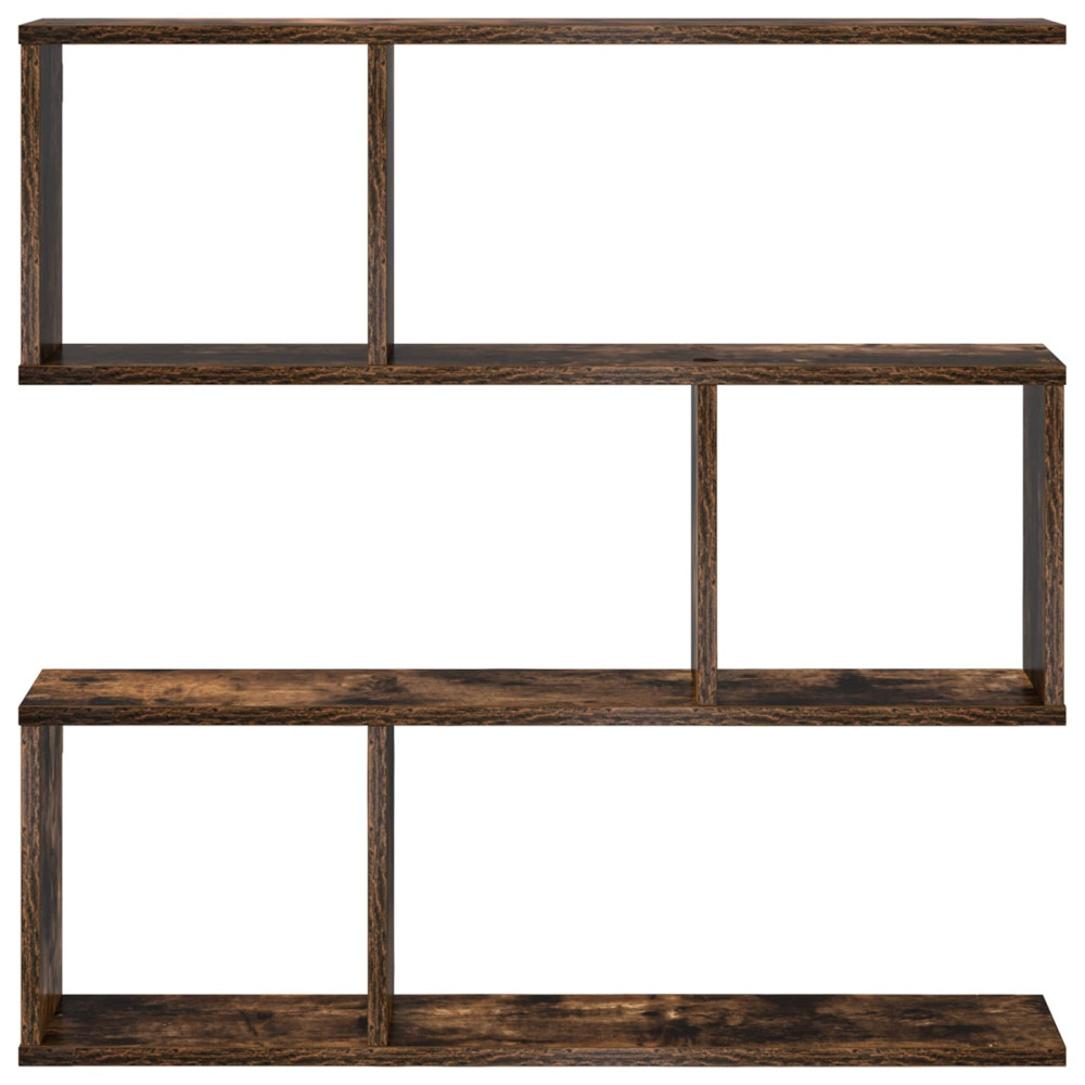 Produktbild för Vägg hylla Rökt ek 80 x 12 x 79,5 cm Konstruerat trä