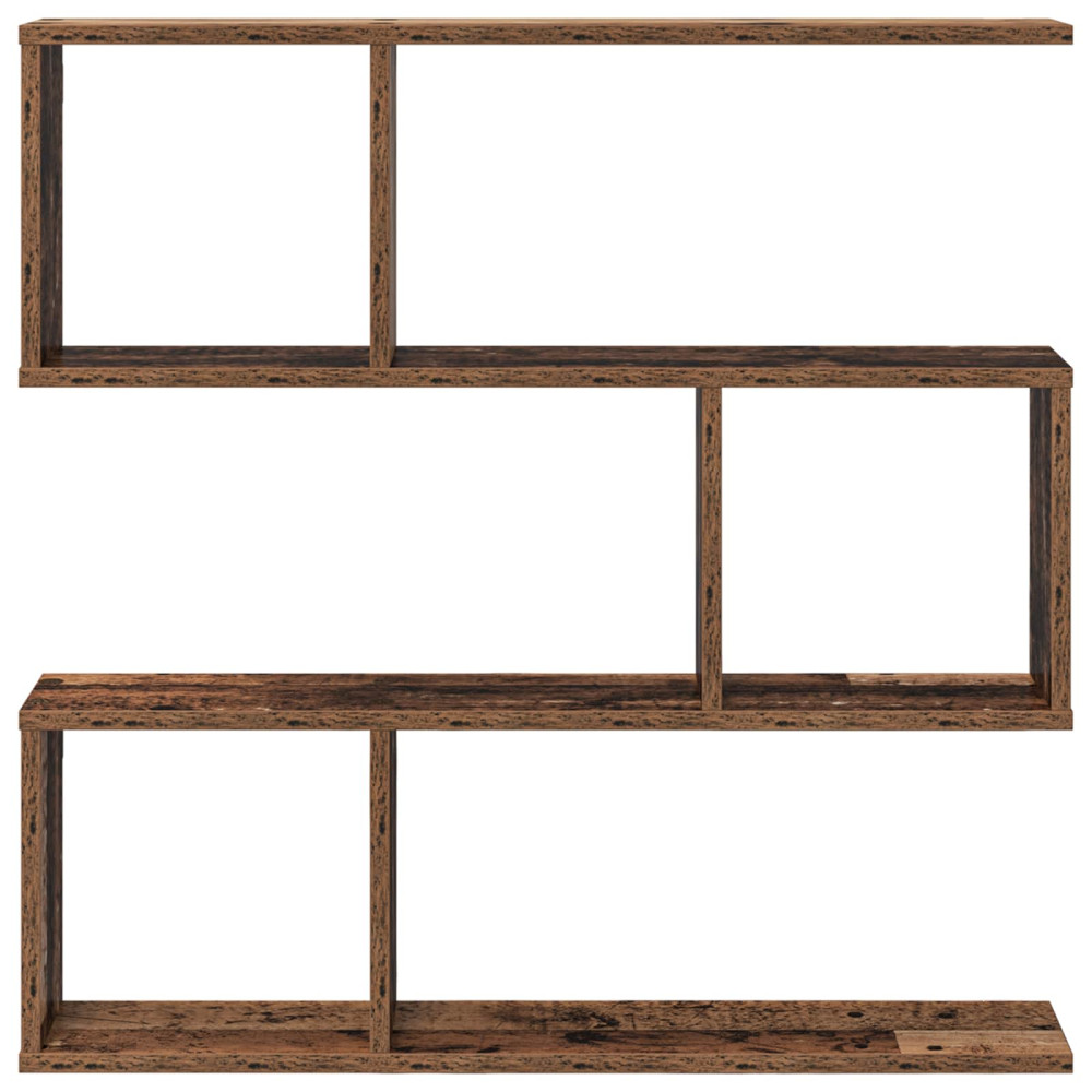 Produktbild för Vägg hylla Gammalt trä 80 x 12 x 79,5 cm Konstruerat trä