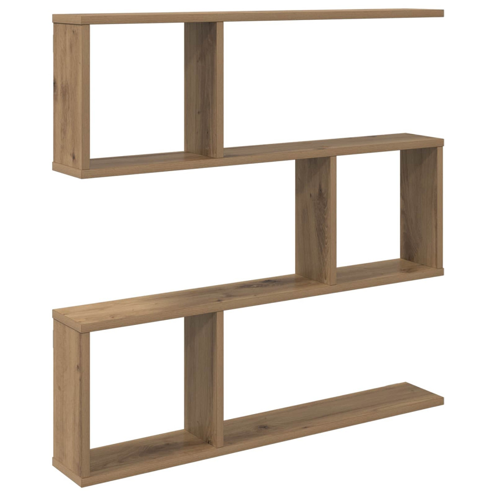 Produktbild för Vägg hylla Artisan-ek 80 x 12 x 79,5 cm Konstruerat trä