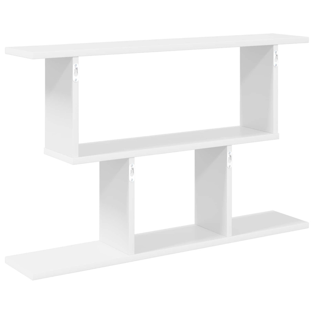 Produktbild för Vägg hylla Vit 80 x 15 x 50,5 cm Konstruerat trä