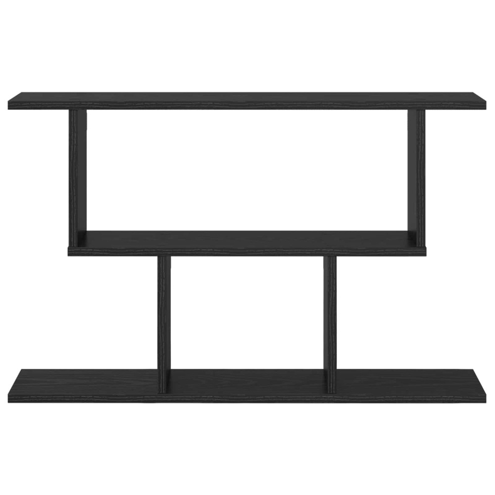 Produktbild för Vägg hylla Svart ek 80 x 15 x 50,5 cm Konstruerat trä