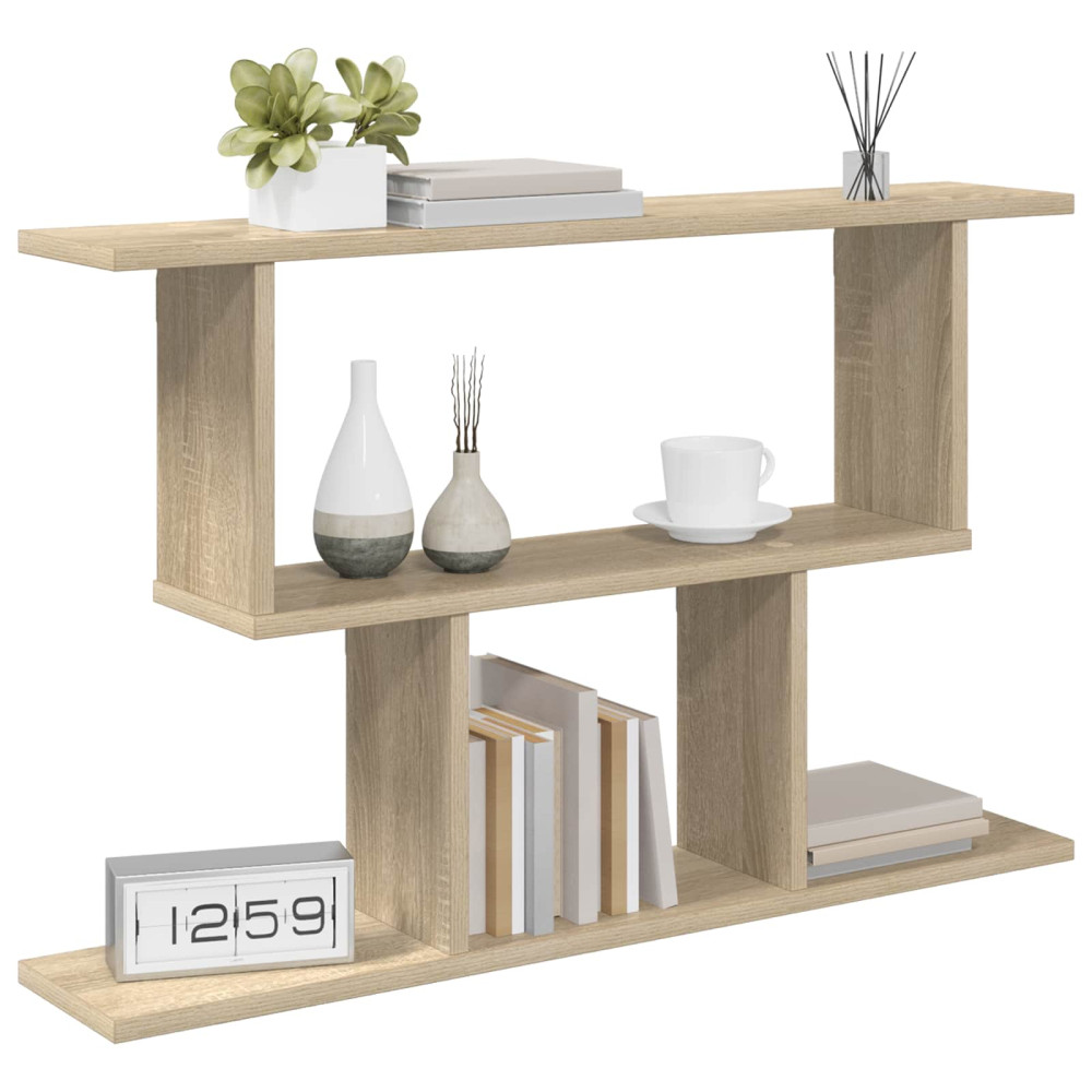 Produktbild för Vägg hylla Sonoma-ek 80 x 15 x 50,5 cm Konstruerat trä