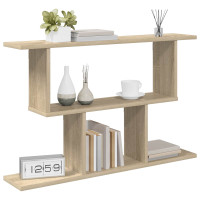 Produktbild för Vägg hylla Sonoma-ek 80 x 15 x 50,5 cm Konstruerat trä