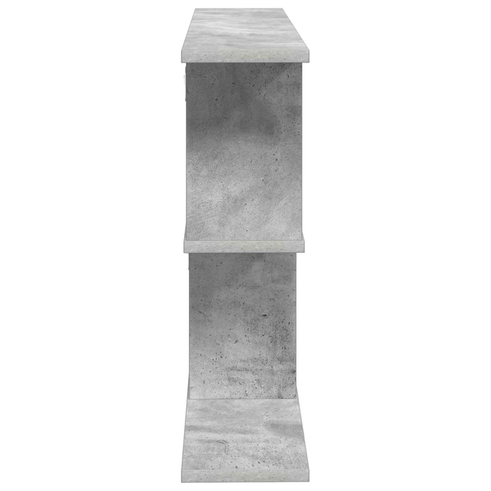 Produktbild för Vägg hylla Betonggrå 80 x 15 x 50,5 cm Konstruerat trä