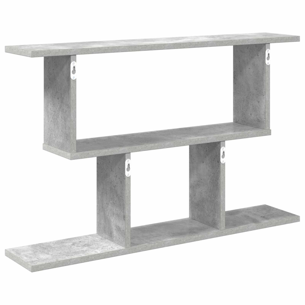 Produktbild för Vägg hylla Betonggrå 80 x 15 x 50,5 cm Konstruerat trä