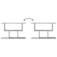 Produktbild för Vägg hylla Betonggrå 80 x 15 x 50,5 cm Konstruerat trä